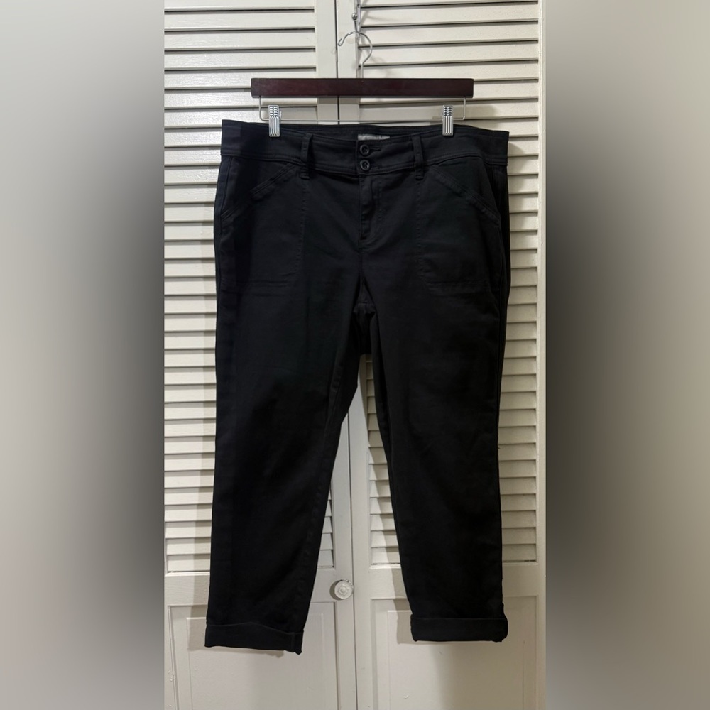 Torrid Crop Aviator Skinny Stretch Twill Mid-Rise Pant - Picture 3 of 8
